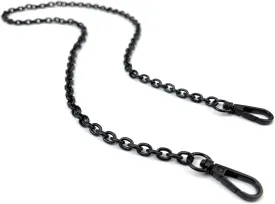 32 Inch Metal O Links Matte Black Purse Chain Purse Strap Underarm Shoulder Link Chain Replacement for Underarm Baguette Bag Shoulder Bag