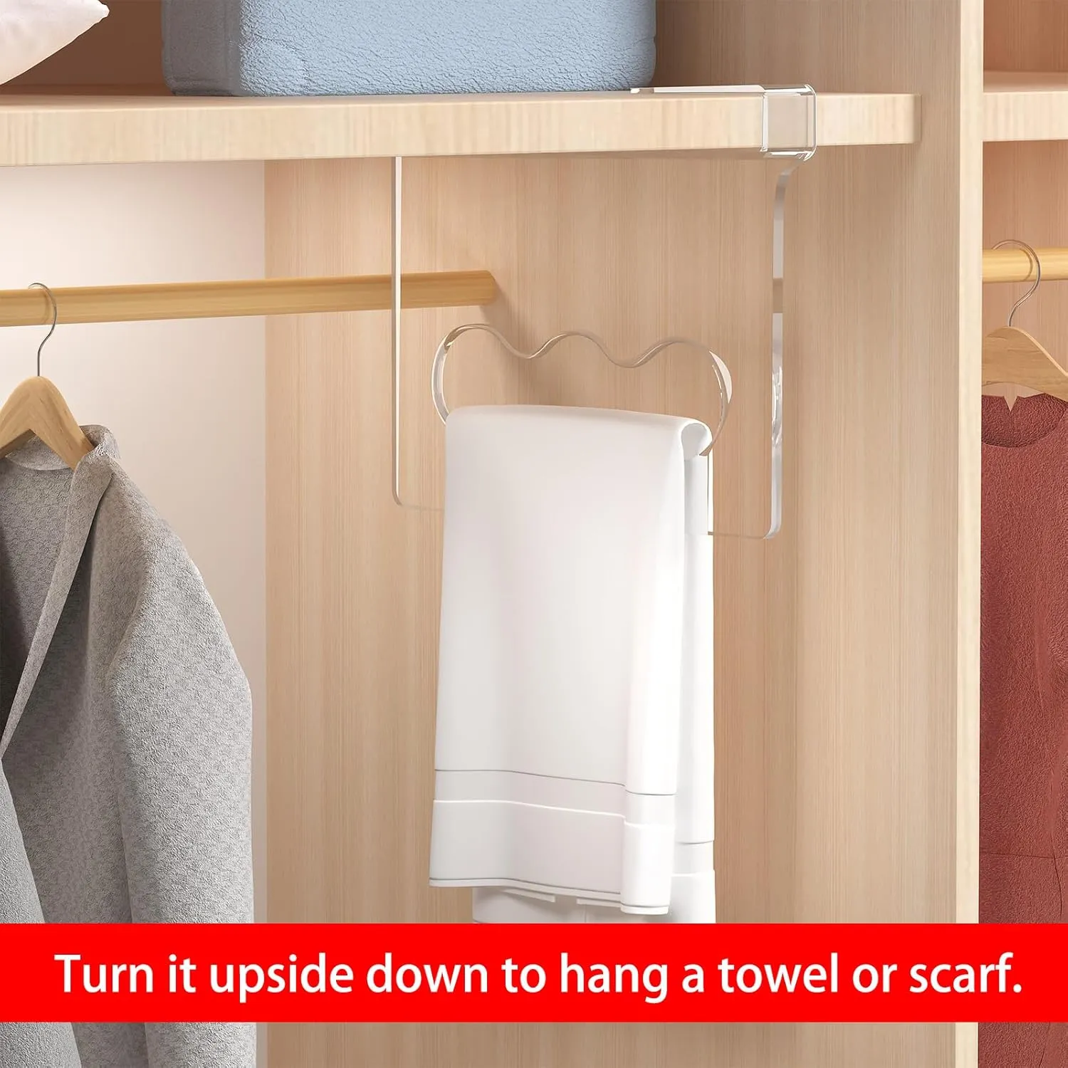 8 Pcs Clear Shelf Dividers, Closet Vertical Purse Organizer for Closet, for Handbags, Clutches, Clothes, Towels, Shelf Dividers for Closet Organization Wooden Shelves for Bedrooms, Kitchens and Office