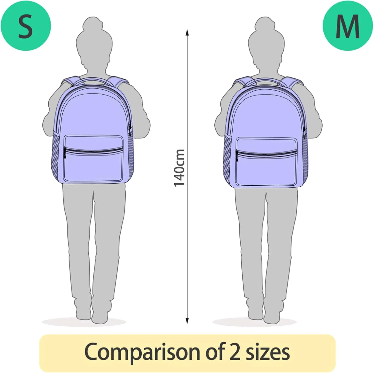 ATTX Watercolor Lemon Tile Backpack - Waterproof Lightweight Daypack, Durable Travel Backpack for Casual Use#11
