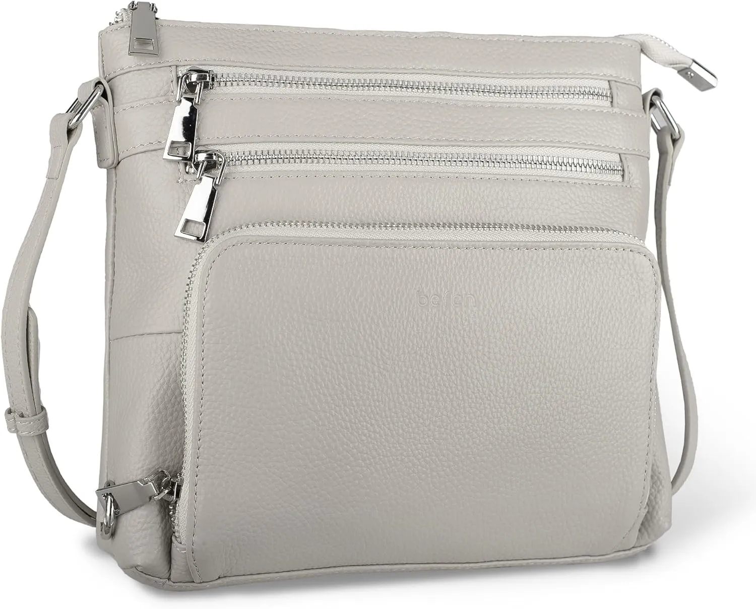 befen Genuine Leather Crossbody Bags for Women, Lightweight Medium Anti-Theft Shoulder Purse with Built in RFID Wallet