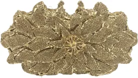 Boutique De FGG Flower Rhinestones Clutch Evening Bags for Women Formal Party Crystal Clutch Purse Wedding Handbags,Mini