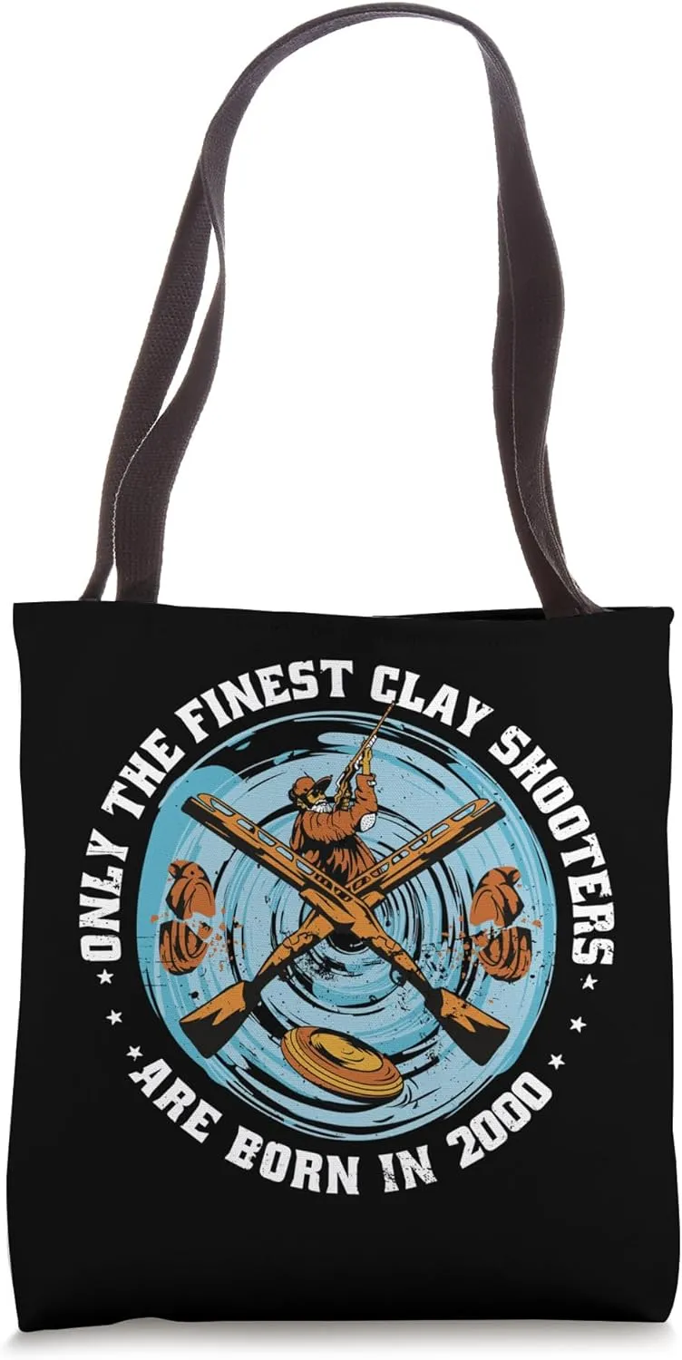 Clay Shooters Vintage 2000 birthday clay-pigeons shooting Tote Bag