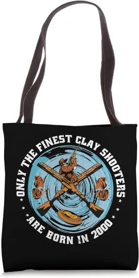 Clay Shooters Vintage 2000 birthday clay-pigeons shooting Tote Bag