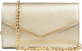 Clutch Purse Evening Bag for WomenEnvelope Handbag With Detachable Chain