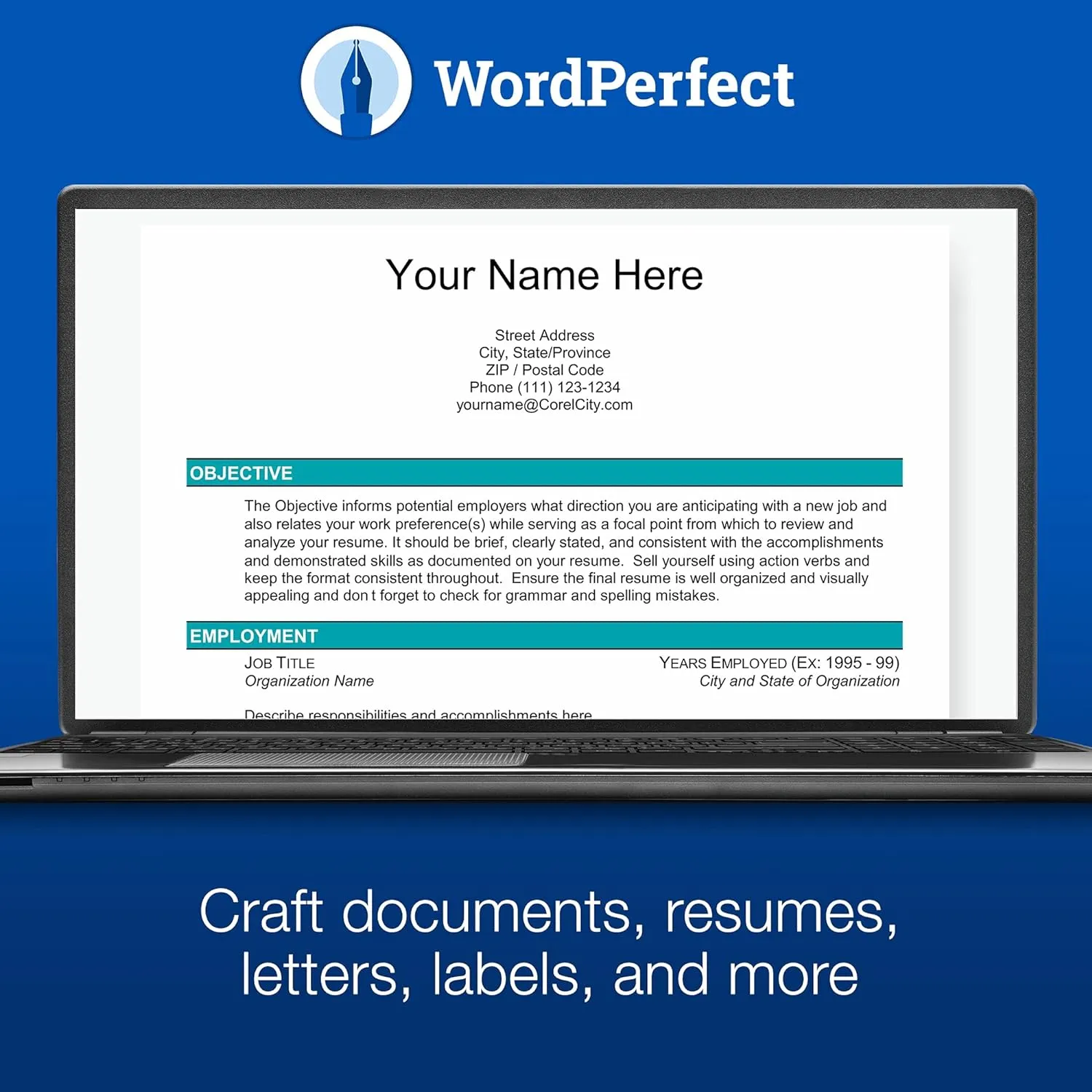 Corel WordPerfect Office Home & Student 2021 | Office Suite of Word Processor, Spreadsheets & Presentation Software [PC Disc]
