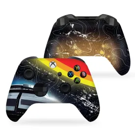 DreamController Cosmic Voyagger Custom X-box Controller Wireless compatible with X-box One/X-box Series X/S Proudly Customized in USA I Permanent HYDRODIP Print(NOT JUST A SKIN)(MODDED)
