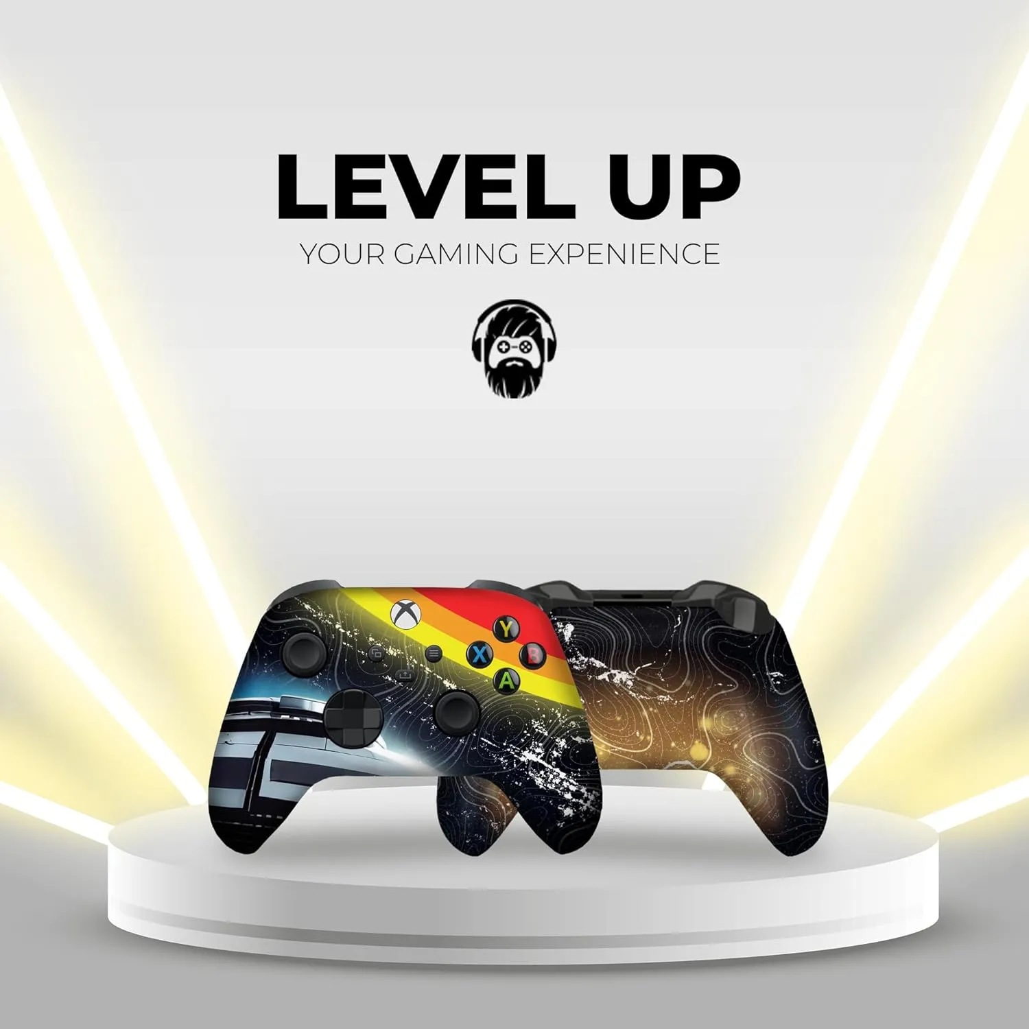 DreamController Cosmic Voyagger Custom X-box Controller Wireless compatible with X-box One/X-box Series X/S Proudly Customized in USA I Permanent HYDRODIP Print(NOT JUST A SKIN)(MODDED)