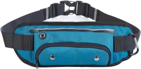 Fanny Pack Portable Dog Walking Bag for Men Women, Sports Waist Pack, Carrying All Phones, Keys, Wallets, Water Bottles, ETC., with Hooks and Waterproof Zippers (Sapphire Color)