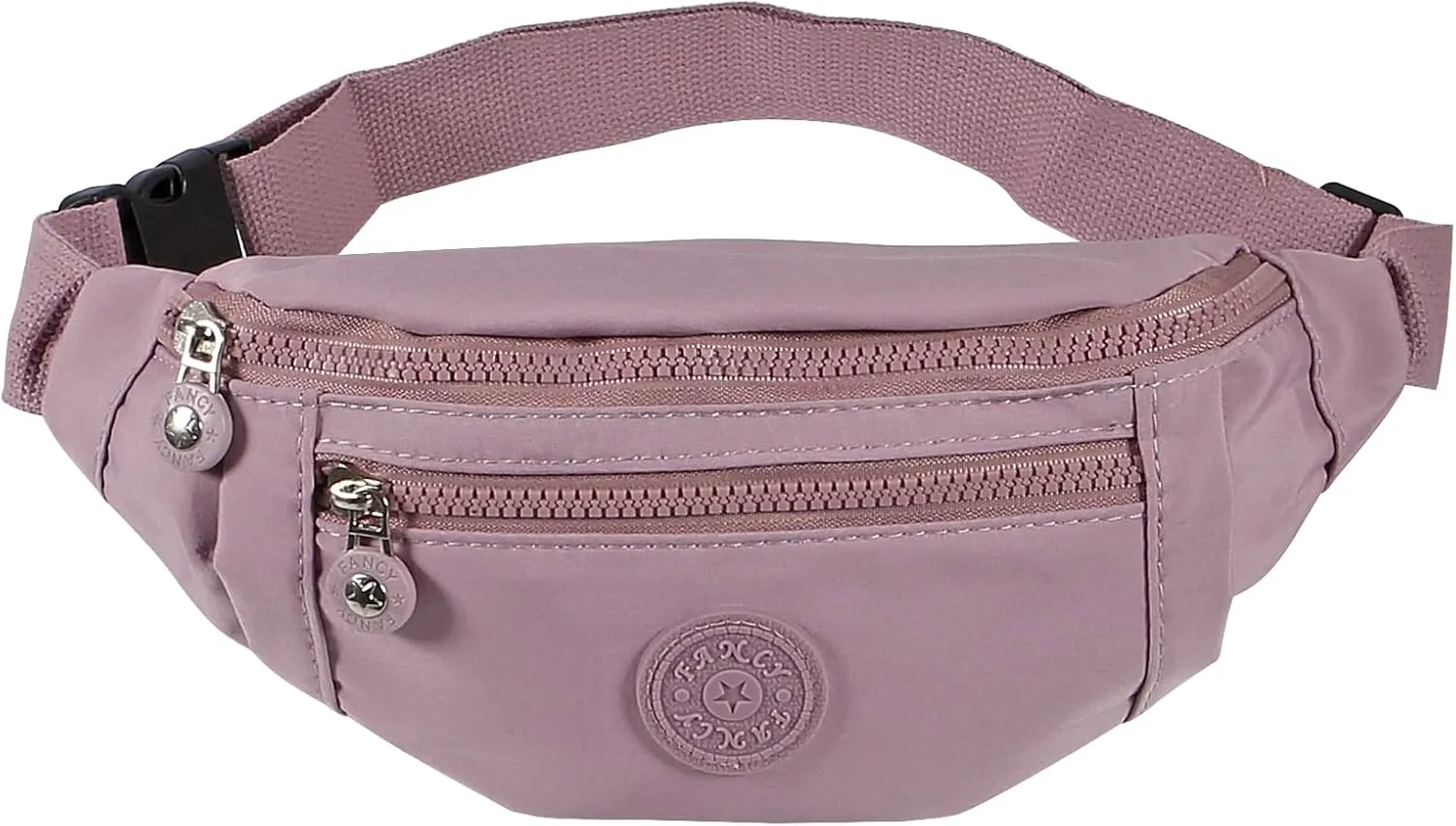 Large Crossbody Fanny Pack with 3-Zipper Pockets,Gifts for Enjoy Sports Festival Workout Traveling Running Casual Hands-Free Wallets Waist Pack Phone Bag Fits All Phones (Purple)