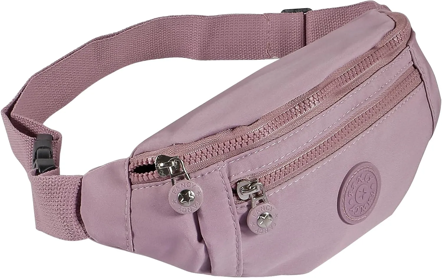 Large Crossbody Fanny Pack with 3-Zipper Pockets,Gifts for Enjoy Sports Festival Workout Traveling Running Casual Hands-Free Wallets Waist Pack Phone Bag Fits All Phones (Purple)