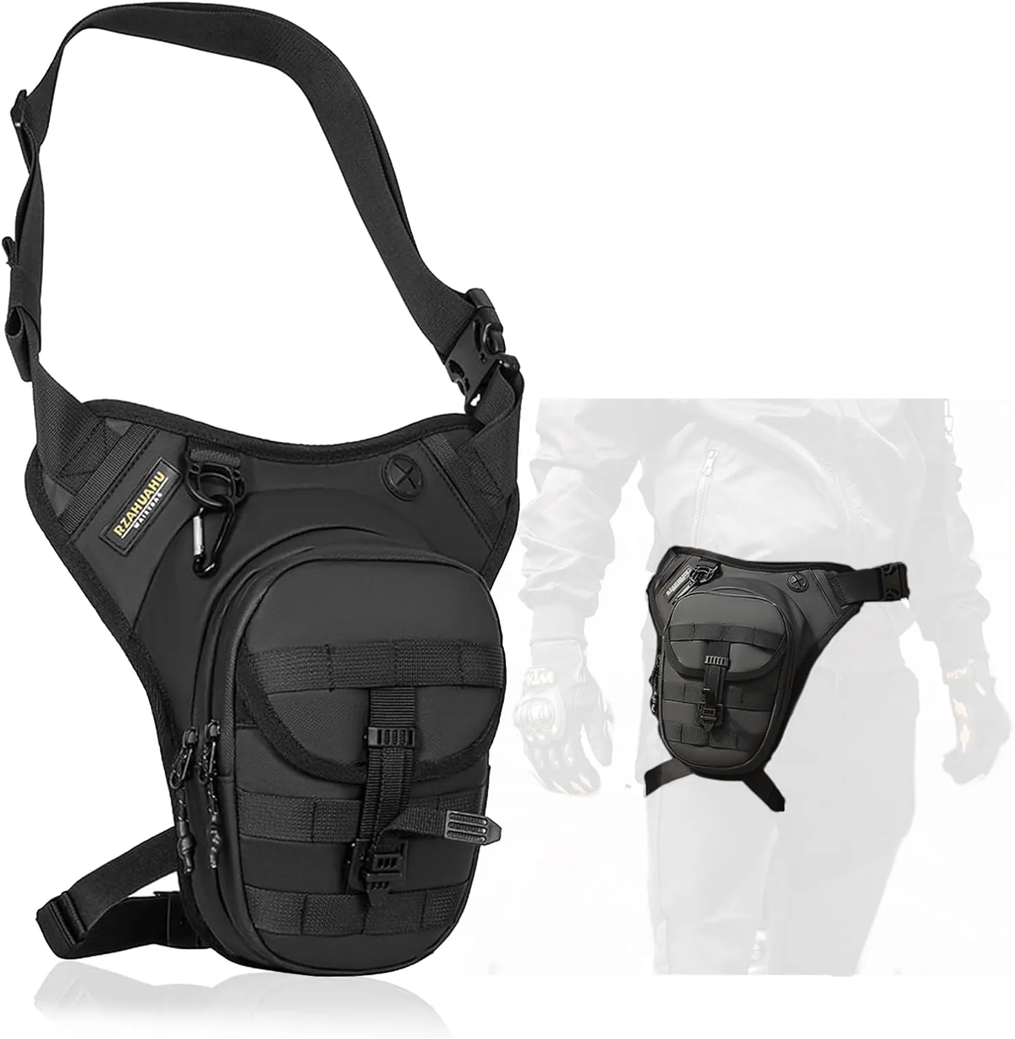 Motorcycle Leg Bag for Men Women Drop Leg Bags Tactical Thigh Bag Outdoor Fanny Pack Leg Harness Bag for Hiking Climbing Cycling Fishing Riding