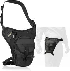 Motorcycle Leg Bag for Men Women Drop Leg Bags Tactical Thigh Bag Outdoor Fanny Pack Leg Harness Bag for Hiking Climbing Cycling Fishing Riding