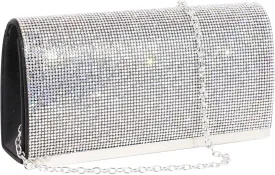 Naimo Bling Shiny Rhinestone Wedding Evening Party Clutch Handbag Purse