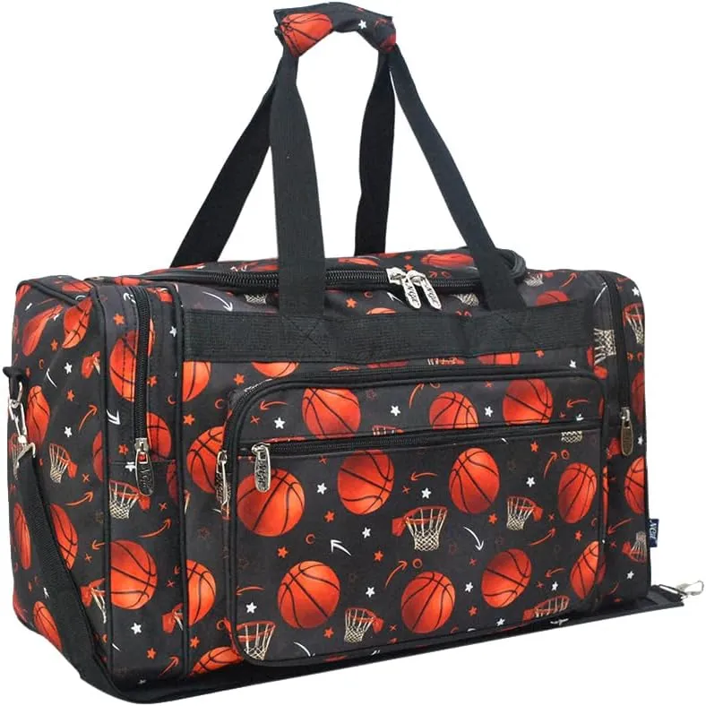 NGIL Canvas 20" inch Duffle Bag (Basketball Pro-Black)