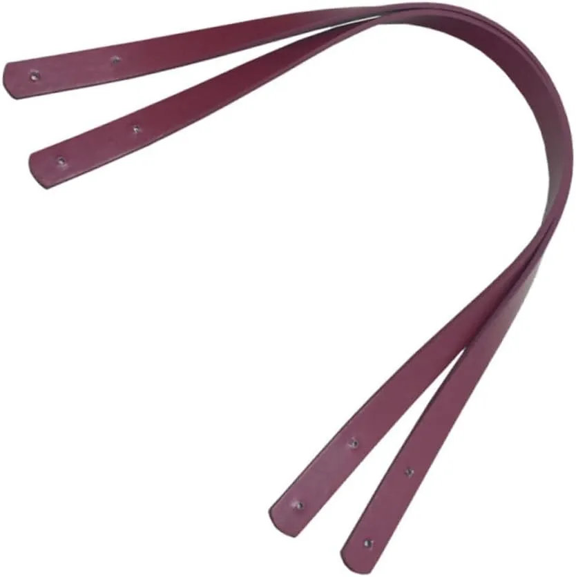 OHPHCALL 2pcs Pu Leather Handbag Handles with Rivets Replacement Strap for Women Bags Clutches and Pouches and Stylish Accessory for Bag Making