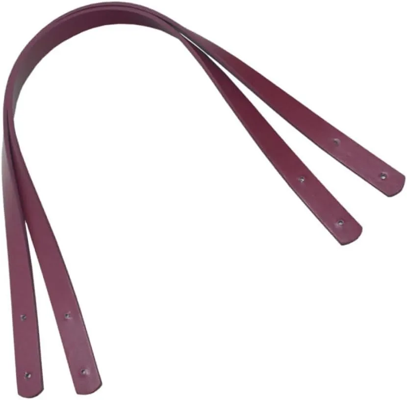 OHPHCALL 2pcs Pu Leather Handbag Handles with Rivets Replacement Strap for Women Bags Clutches and Pouches and Stylish Accessory for Bag Making