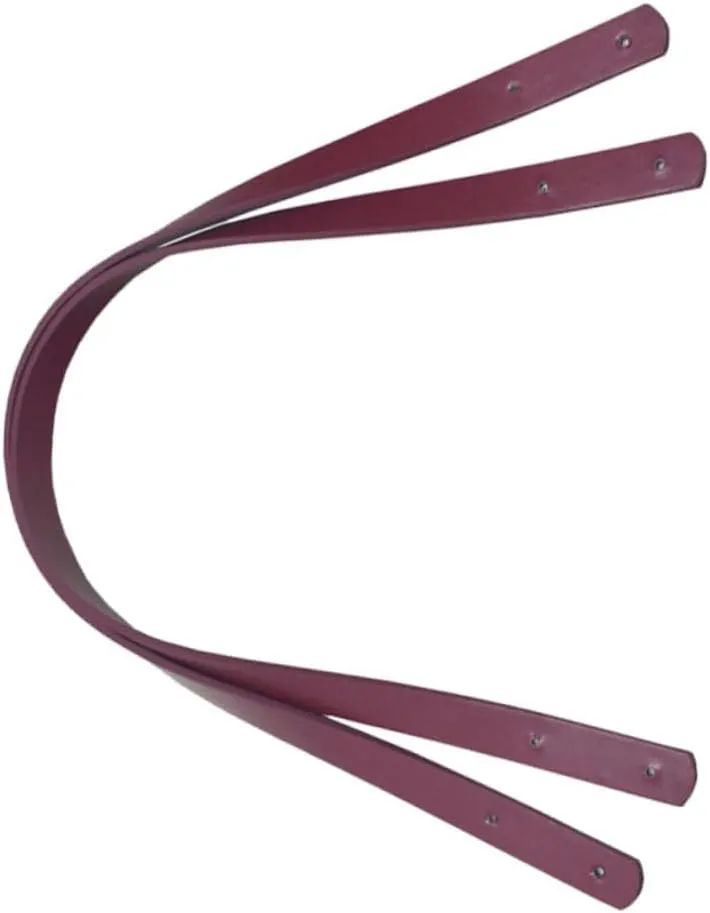 OHPHCALL 2pcs Pu Leather Handbag Handles with Rivets Replacement Strap for Women Bags Clutches and Pouches and Stylish Accessory for Bag Making