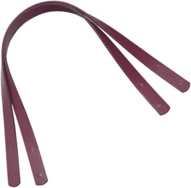 OHPHCALL 2pcs Pu Leather Handbag Handles with Rivets Replacement Strap for Women Bags Clutches and Pouches and Stylish Accessory for Bag Making