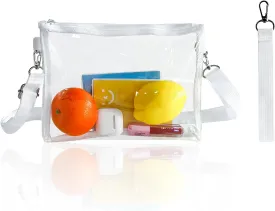 ONEART Clear Purse PVC Clear Crossbody Bag Stadium Approved with Adjustable Strap for Concert Sport Event