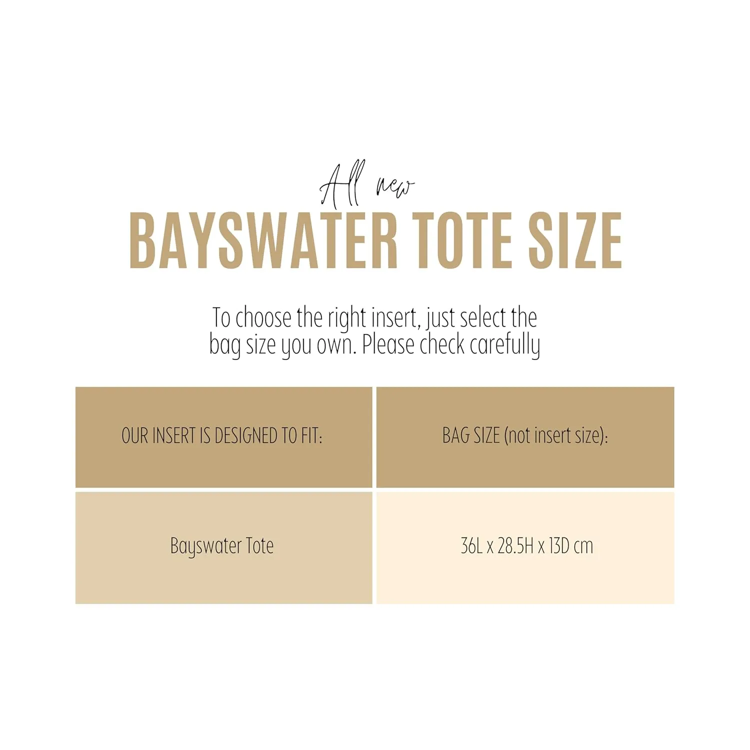 Premium Purse Organizer compatible with Bayswat** Tote, Handmade 2mm Thick Premium Felt Insert, Perfect Fit, Snug Sturdy with Gold Zipper (For Baysw*ter Tote, Bubblegum)