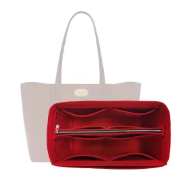 Premium Purse Organizer compatible with Bayswat** Tote, Handmade 2mm Thick Premium Felt Insert, Perfect Fit, Snug Sturdy with Gold Zipper (For Baysw*ter Tote, Bubblegum)