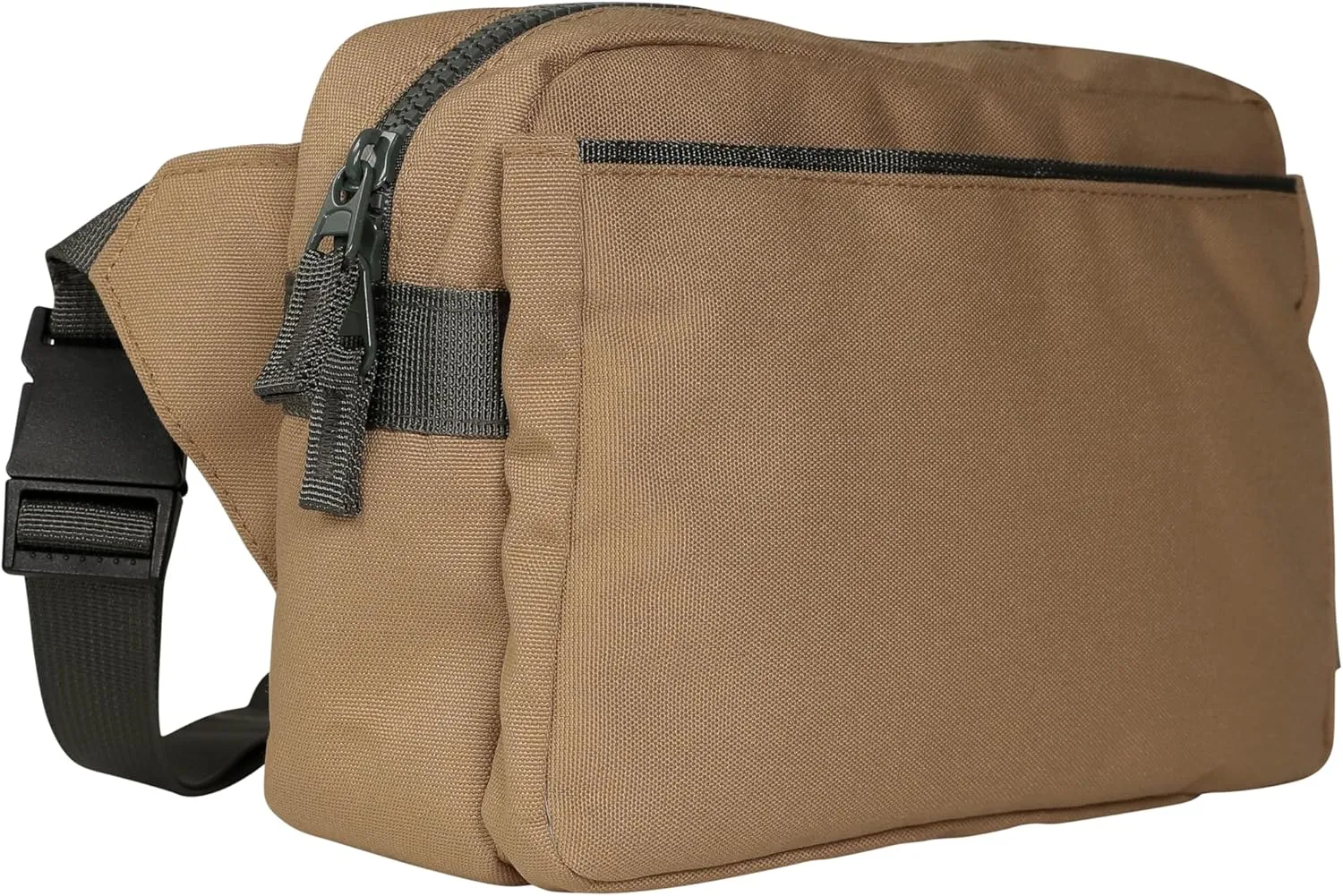 Red Rovr Everyday Joey Belt Bag | Organization & Zipper pockets |Adjustable Strap for All Ages (Toffee)