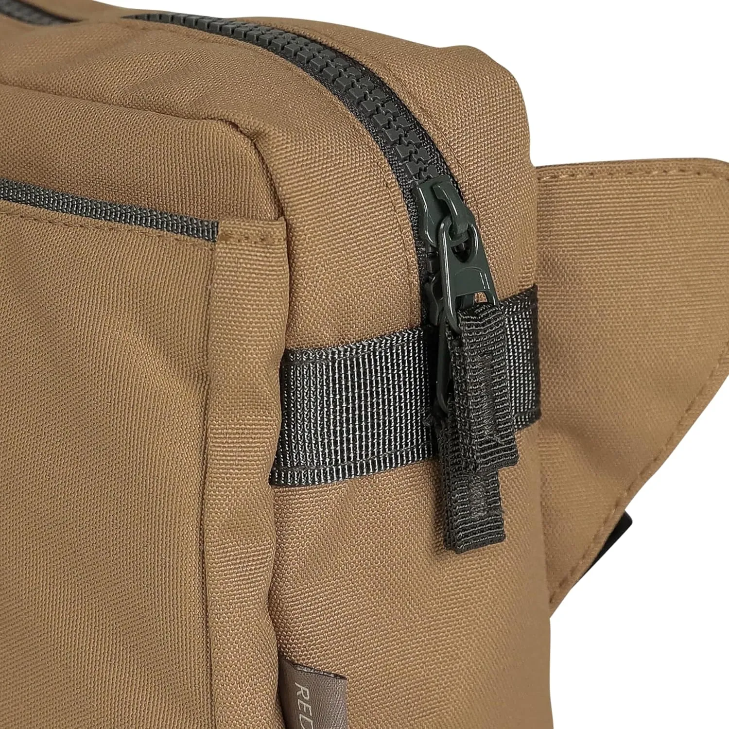 Red Rovr Everyday Joey Belt Bag | Organization & Zipper pockets |Adjustable Strap for All Ages (Toffee)