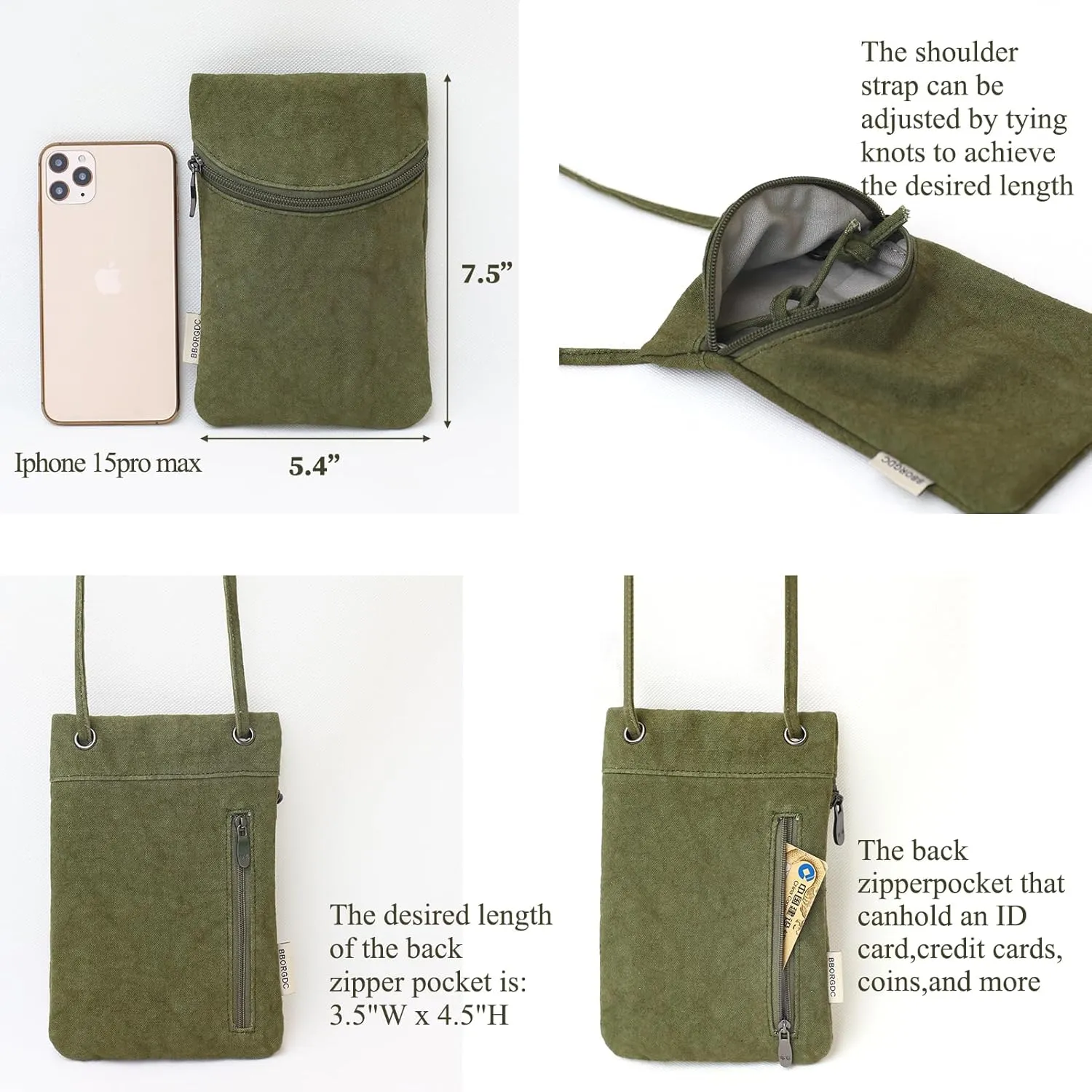 Small Crossbody Women Cell Phone Purse Wallet Bag With Shoulder Strap