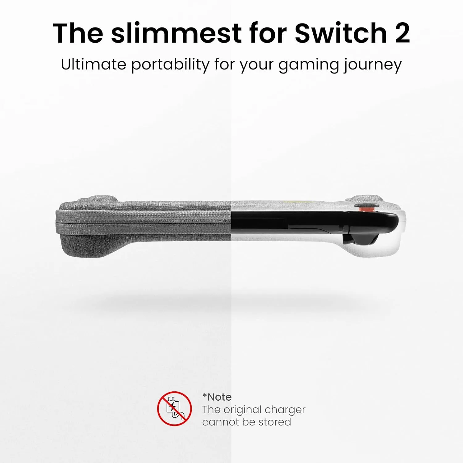 tomtoc Slim Carrying Case for Nintendo Switch 2 Model 2025, Protective Hard Shell with 12 Game Card Slots, Portable Travel Storage Case, with Original Patent and All-round Protection