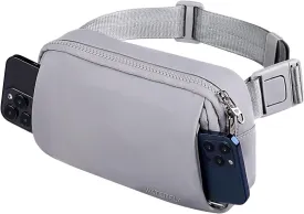 WATERFLY Crossbody Belt Fanny Pack: Sports Walking Waist Bag Runner Belt Bum Bag Hip Fannie Pack Phanny Fannypack Woman Man for Hiking Jogging Running