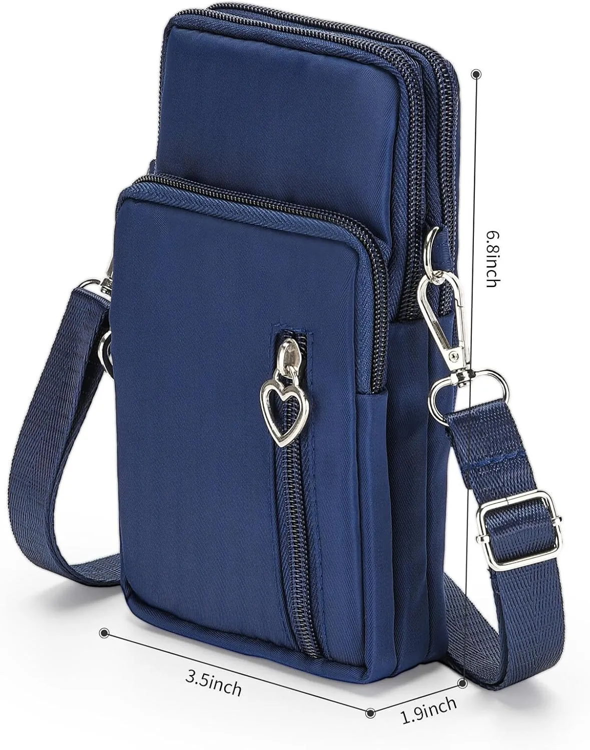 Women Cell Phone Purse Wristband Sport Armband Wallet Travel Crossbody Cell Phone Purse for Galaxy S10 Plus S9 Plus A50 A7 J7,OnePlus 6T,HTC U12 (Blue)